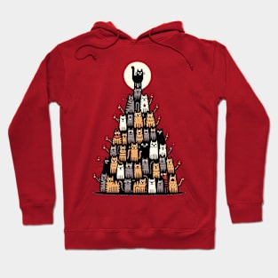 Cat Christmas Tree Hoodie